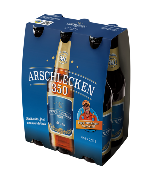 Arschlecken 350 Hell - Sixpack - 6x0,33l Arschlecken 350 Hell - Sixpack - 6x0,33l