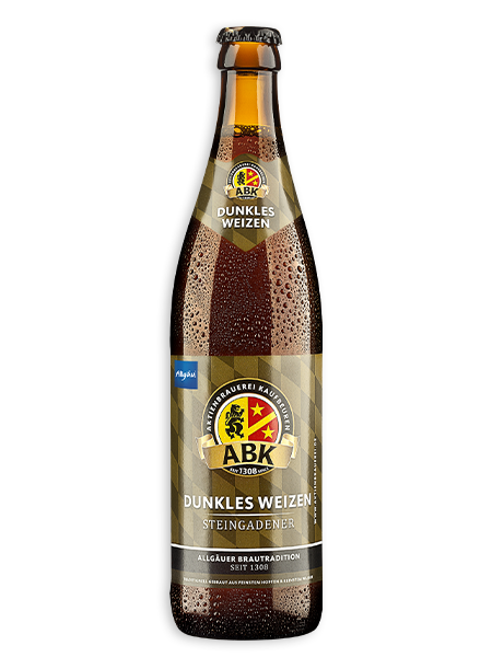 0,5l Flasche dunkles Weizen - Steingadener Aktienbrauerei Kaufbeuren
